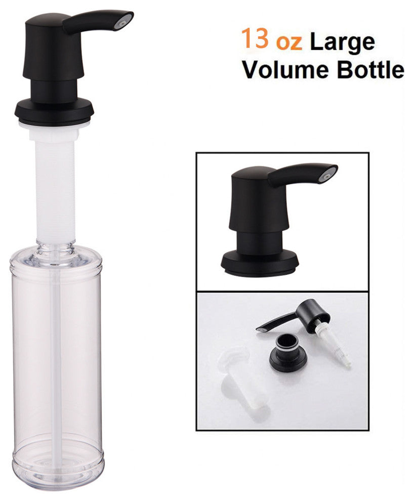 Soap Dispenser for Kitchen Sink, Matte Black