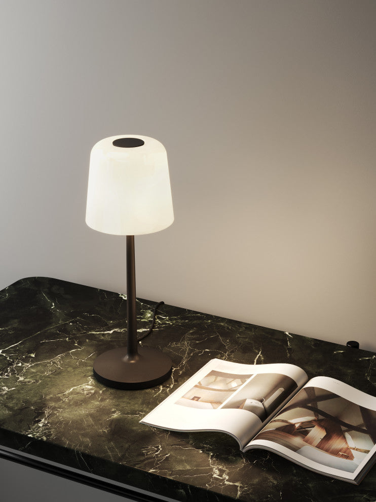 Ella Table, Matt Black, Table Lamp