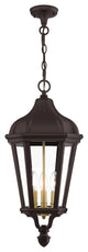 Livex Morgan 3 Light Bronze, Antique Gold Cluster Large Outdoor Pendant Lantern