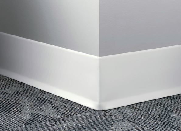 Johnsonite Vinyl Wall Base 6" High x .080" Thick x 4'' Section, Black