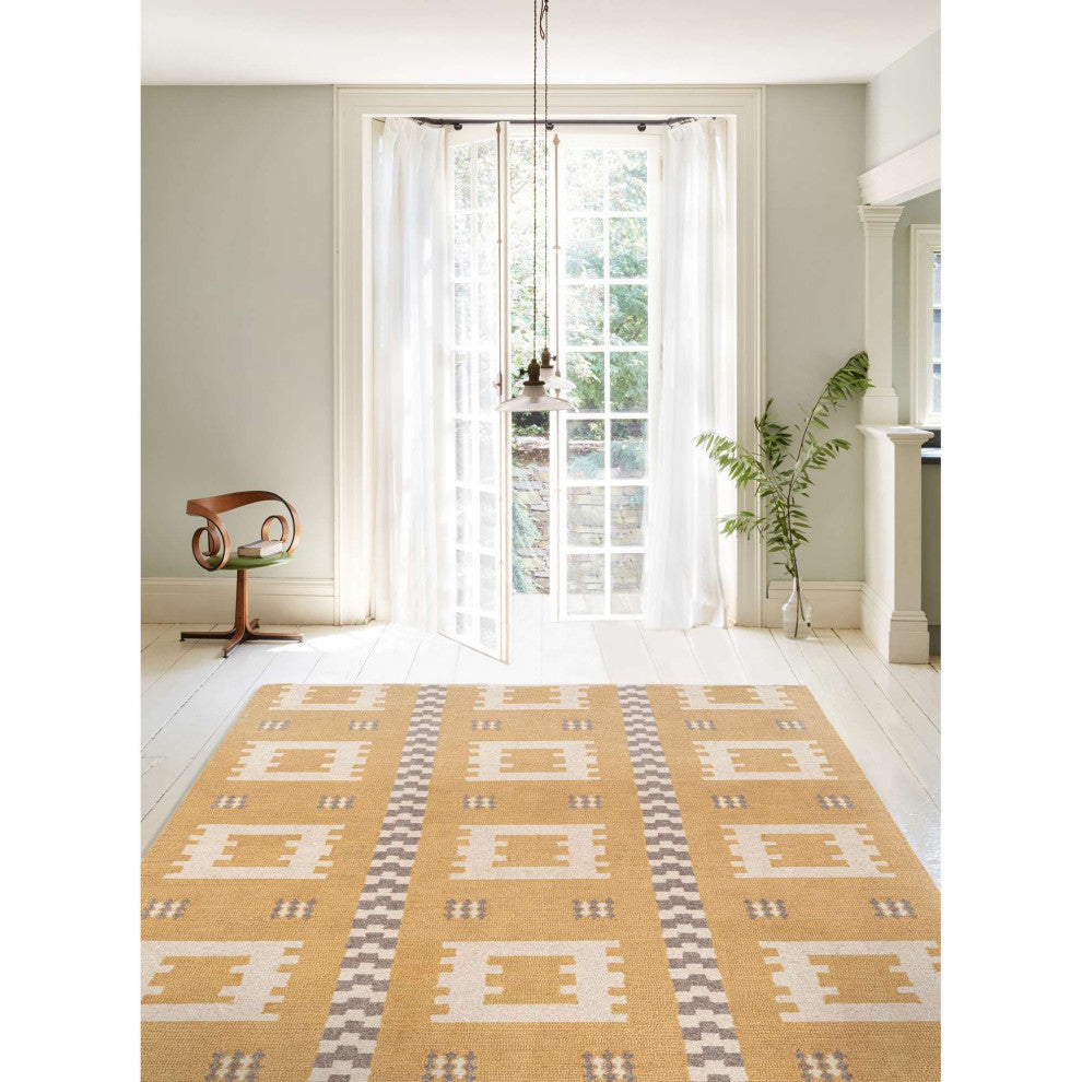 Freya Freya Area Rug, Gold, 5'x8'