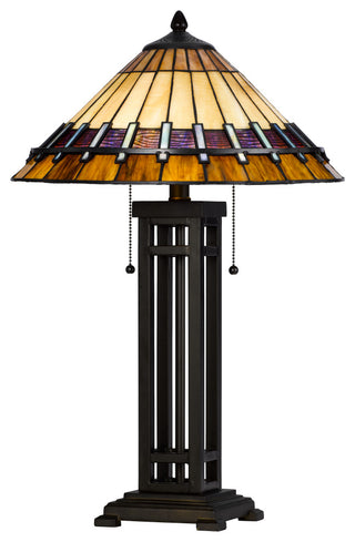 60W X 2 Tiffany Table Lamp