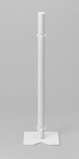 Polymer Kidney 2-Shelf Lazy Susan for Corner Wall Cabinet, White