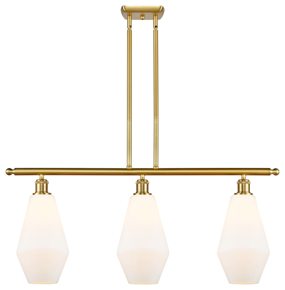 Innovations 516-3I-SG-G651-7-LED 3-Light Island Light, Satin Gold