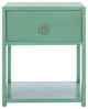 Safavieh Yudi 1 Drawer 1 Shelf Nightstand, Turquoise