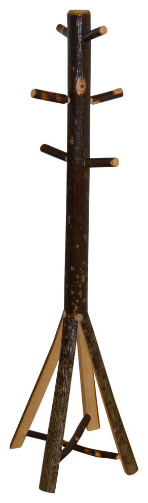 Rustic Hickory Coat Rack