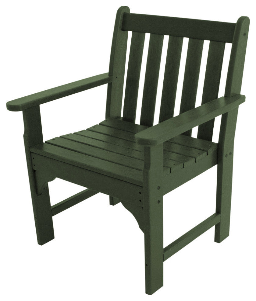 Polywood Vineyard Garden Arm Chair, Green
