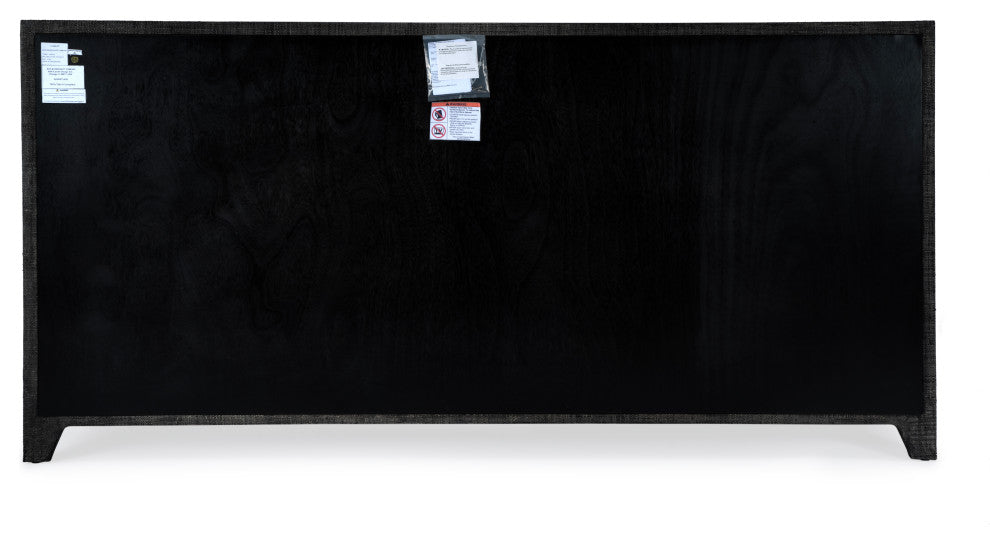 Butler Specialty Company Bar Harbor Raffia 4 Door 70" Sideboard - Charcoal