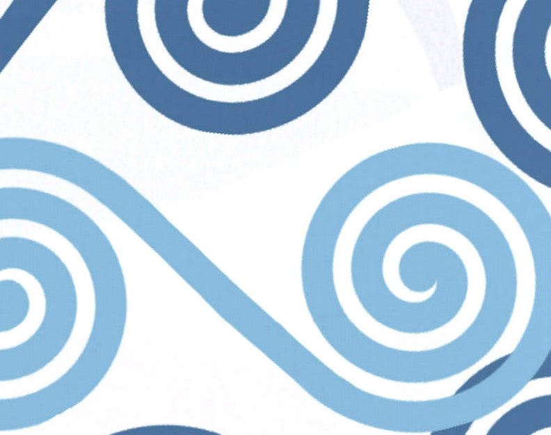 Rip Curl, Geometric Print Hand Towel, Blue