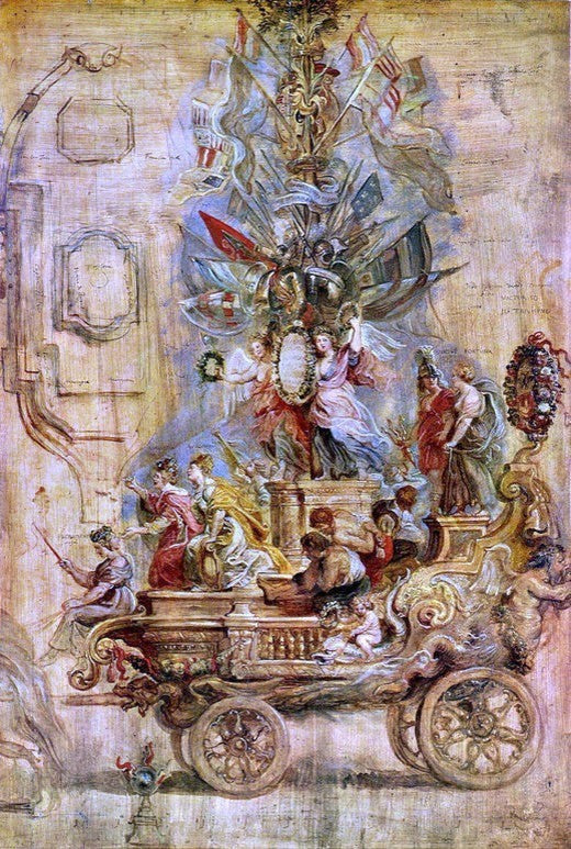 Peter Paul Rubens Triumphal Car of Kallo, Gallery Wrapped Canvas, 18"x27"