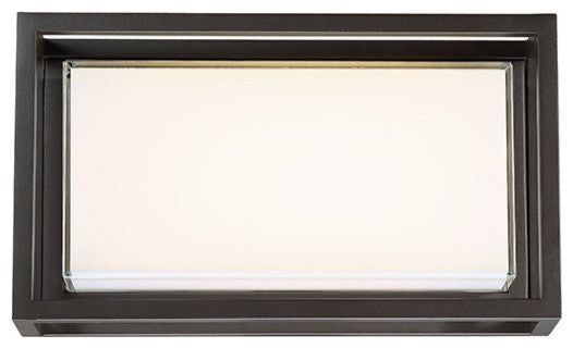 Modern Forms Framed 14" LED Outdoor Wall Light, Bronze