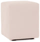 Universal Cube Ottoman With Slipcover, Seascape Sand