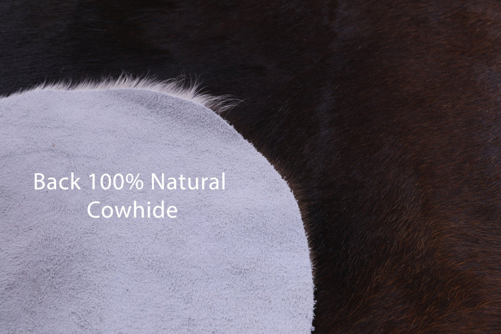 Organic Natural Hair-On Cowhide Area Rug 7' 2" X 5' 11" C1453