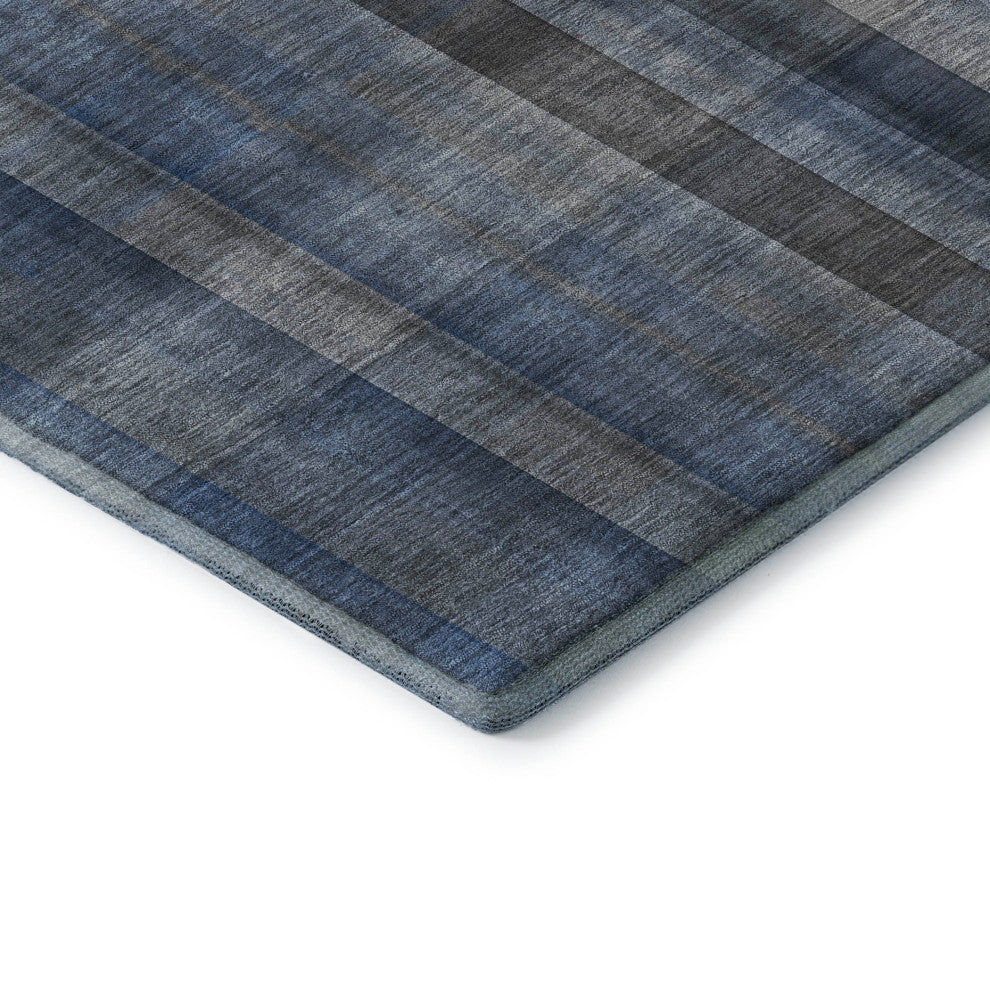 Premium Machine Washable Mayfield AMF548 Blue 3' x 5' Rug