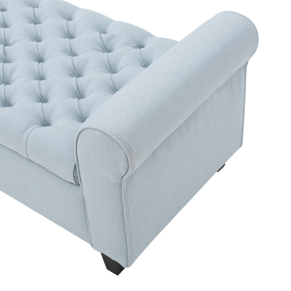 GDF Studio Keiko Contemporary Rolled Arm Fabric Storage Ottoman Bench