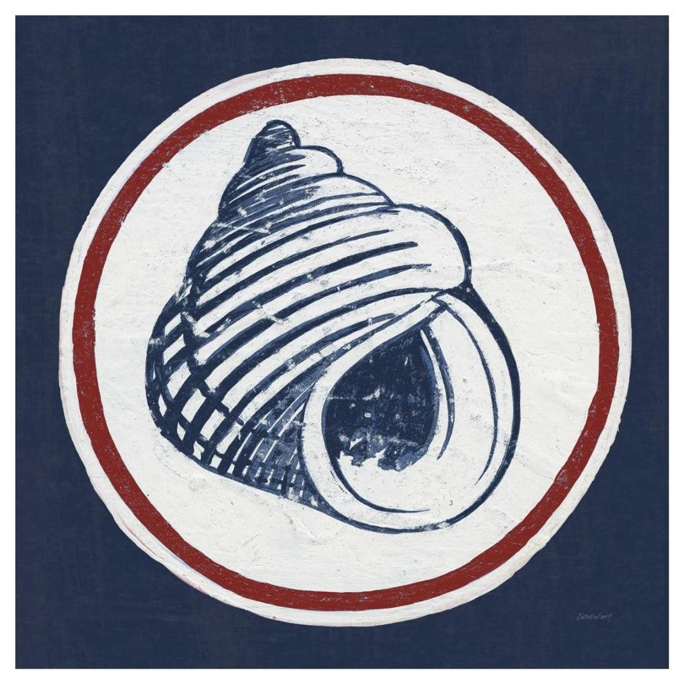 "Summer Shells III Nautical" Digital Paper Print by Kathrine Lovell, 20"x20"