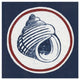 "Summer Shells III Nautical" Digital Paper Print by Kathrine Lovell, 20"x20"