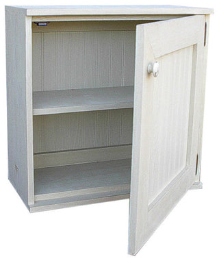 Shows a cabinet with the door open; does not satisfy primary_product requirements (no closed front, white background, or lifestyle context).