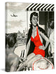 "Red Hot Woman" Painting Print on Canvas