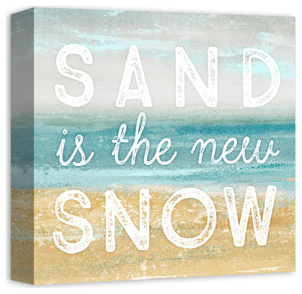 Sand is the New Snow 12x12 Canvas Wall Art