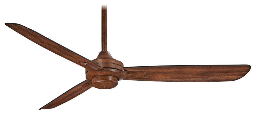 Minka Aire Rudolph 52" Ceiling Fan With Wall Control, Distressed Koa