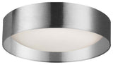 Carmen Flush Mount, 14W, Polished Chrome, Metal Shade
