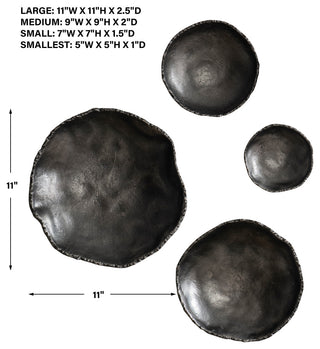 Uttermost Lucky Coins Nickel Wall Decor, 4-Piece Set