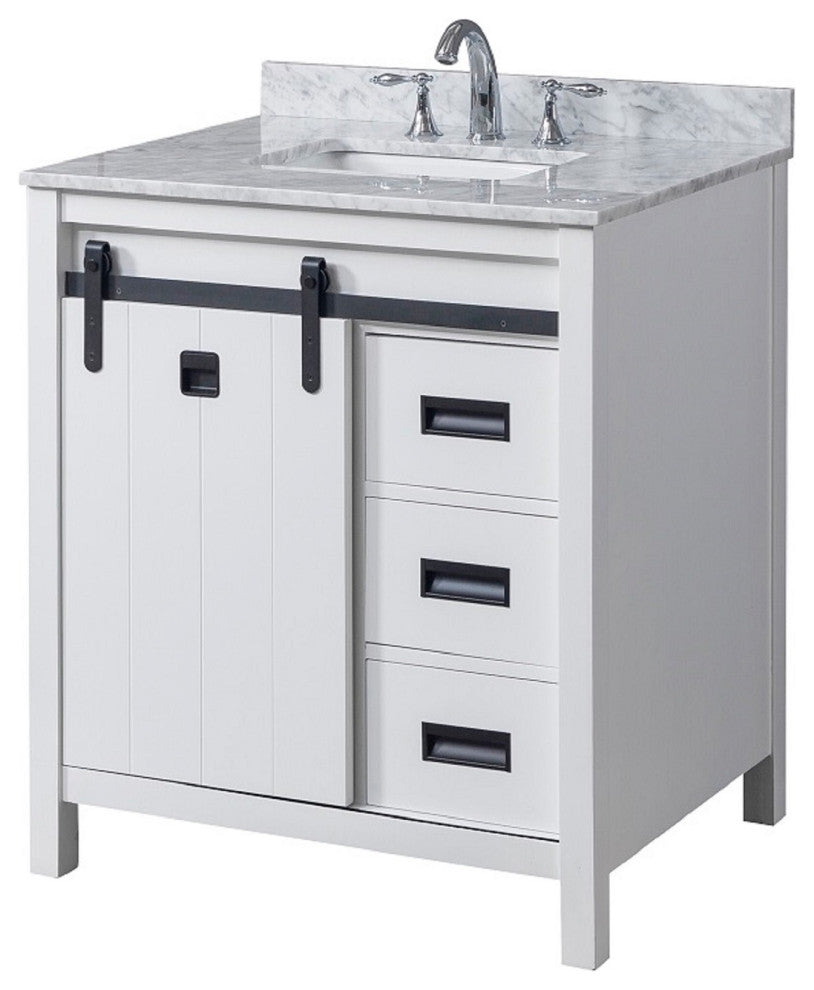32" Davinci Bath Vanity, White
