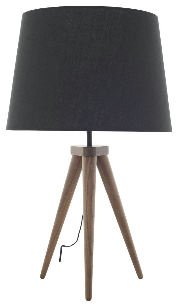 Triad Black Fabric Table Lighting