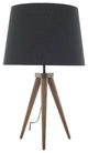 Triad Black Fabric Table Lighting