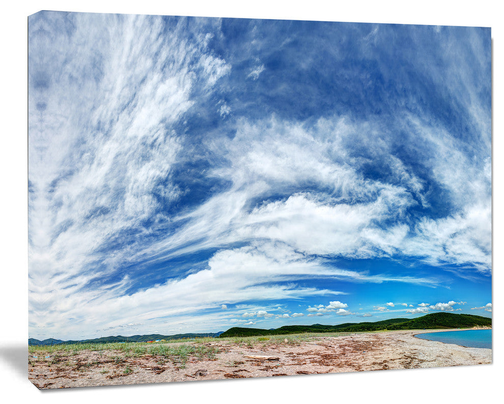 Awesome Pacific Ocean, Landscape Canvas Art Print, 60x40