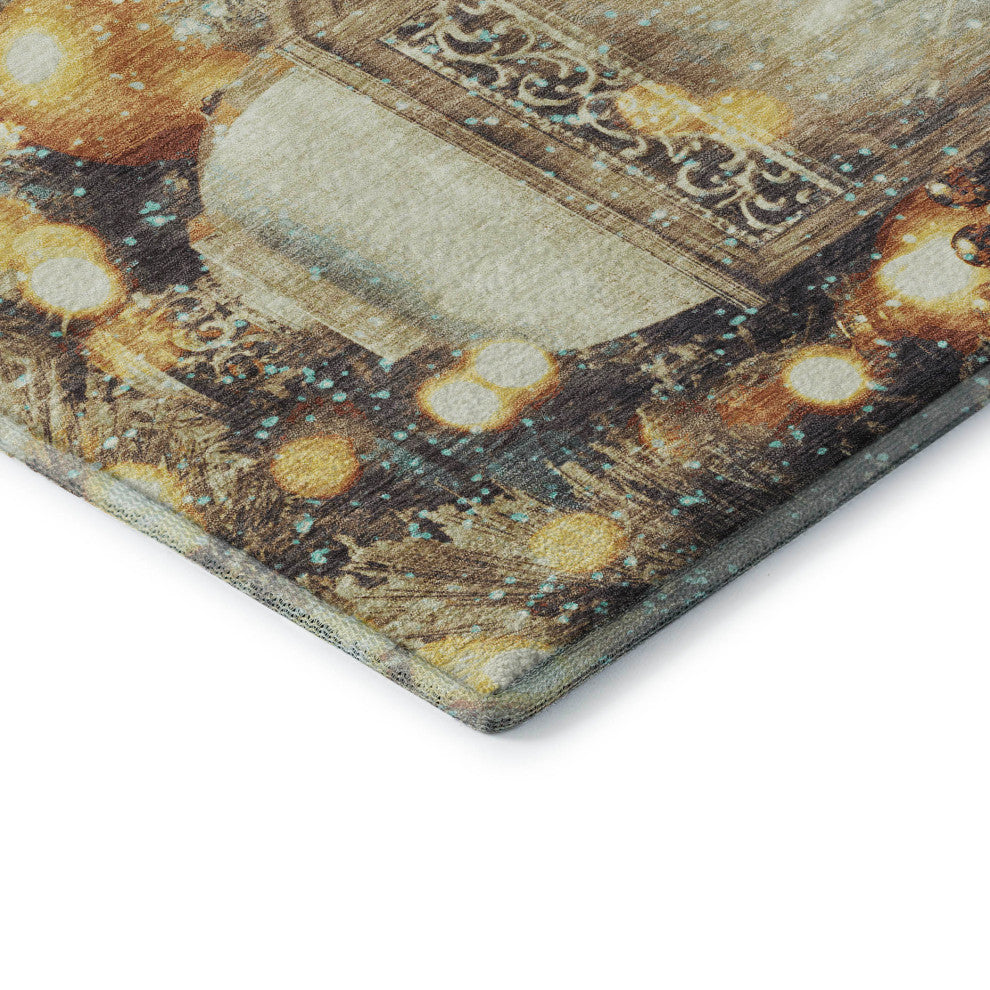 Addison Premium Washable Mayfield AMF214 Blue 8' x 10' Rug