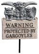 Gargoyle Warning Plaque