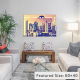 "NYC" Print by Philippe Hugonnard, 26"x18"x1.5"