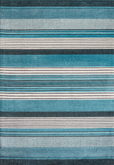 Duxbury Gradient Ticking Striped Blue/Navy 3'x5' Area Rug