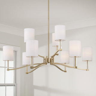 Capital Lighting 457091-715 Ingrid 9 Light 40"W Chandelier - Matte Brass