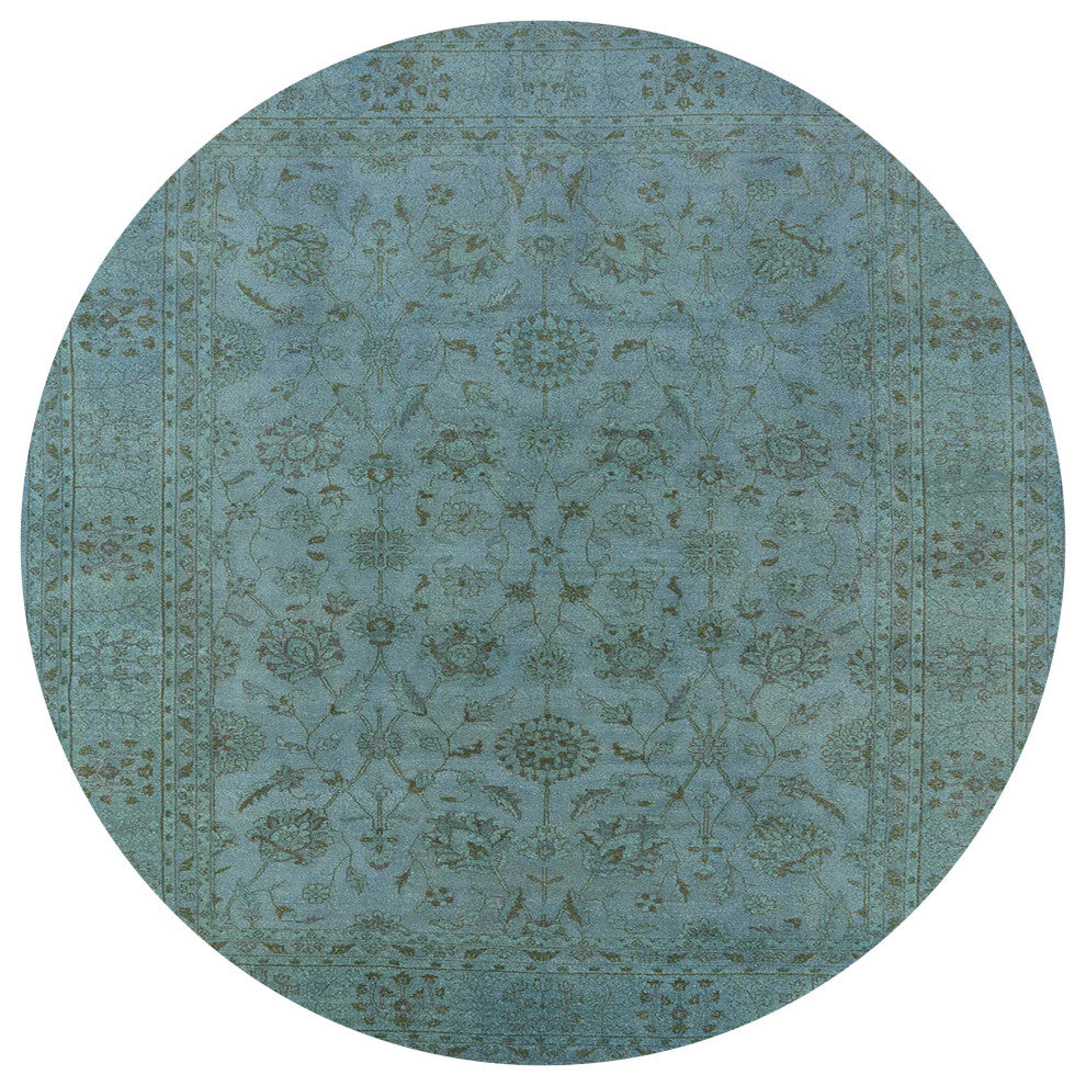 Ahgly Company Indoor Round Mid-Century Modern Area Rugs, 8' Round