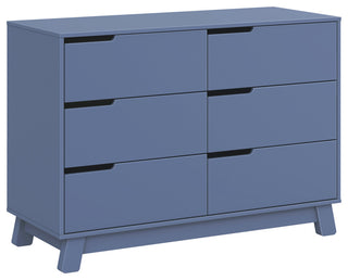 Hudson 6-Drawer Assembled Double Dresser, Cove Blue
