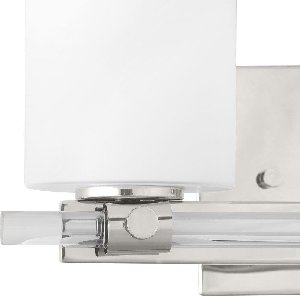 Lisbon Collection 2-Light Bath And Vanity, Polished Nickel