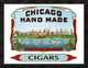"Chicago Hand Made Cigars" Framed Canvas Giclee by Cigar Art, 26"x20"