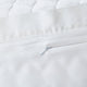 High Shine Satin Ogee Quatrefoil Quilt Pillow Sham Set, 2 Piece, White, Standard