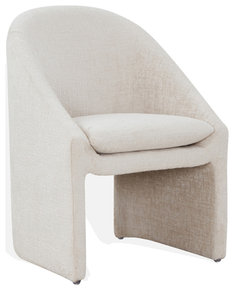 Safavieh Couture Kagan Chenille Dining Chair, Creme