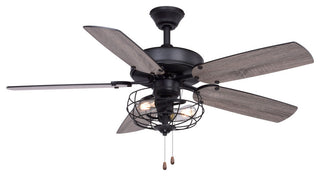 Reed 48" Ceiling Fan Matte Black