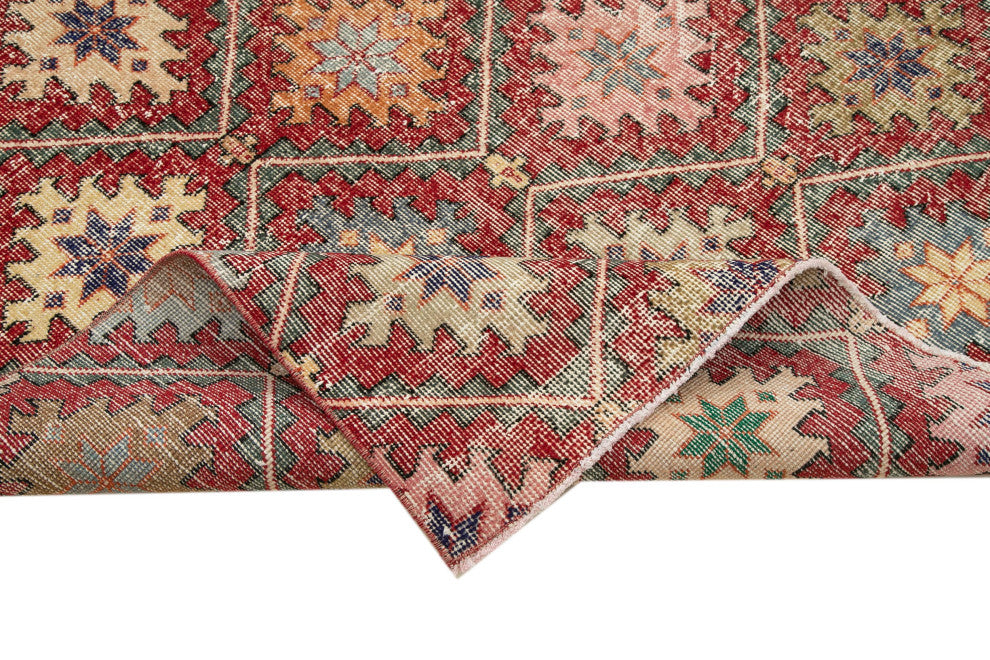 Rug N Carpet - Handwoven Anatolian 5' 1'' x 9' 4'' Rustic Vintage Rug