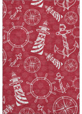 Addison Premium Washable Mayfield AMF154 Red 2'6" x 3'10" Rug