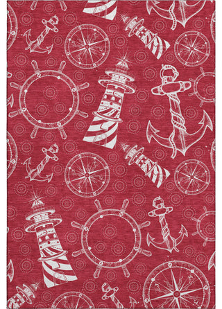 Addison Premium Washable Mayfield AMF154 Red 2'6" x 3'10" Rug
