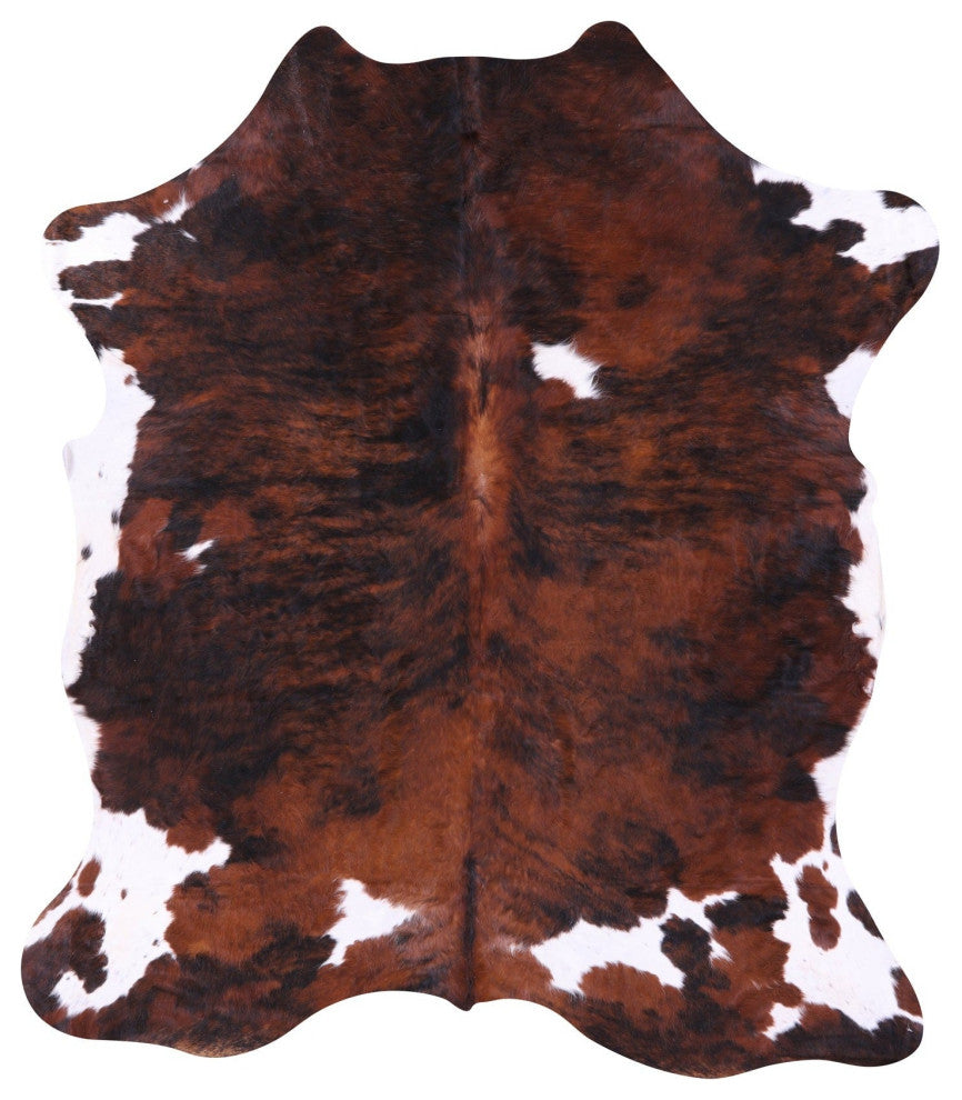 6' 9" X 5' 10" Natural Cowhide Rug C1868