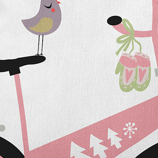 Close Up Bike Accent Pillow, Pink Icing, 16"x16"