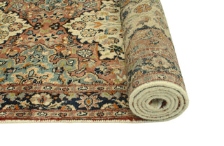 Pak-Persian Fikri Ivory/Navy Runner, 2'1x8'11