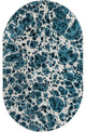 Unique Loom Oasis Breeze Area Rug, Blue, 5' 0 X 8' 0 Oval